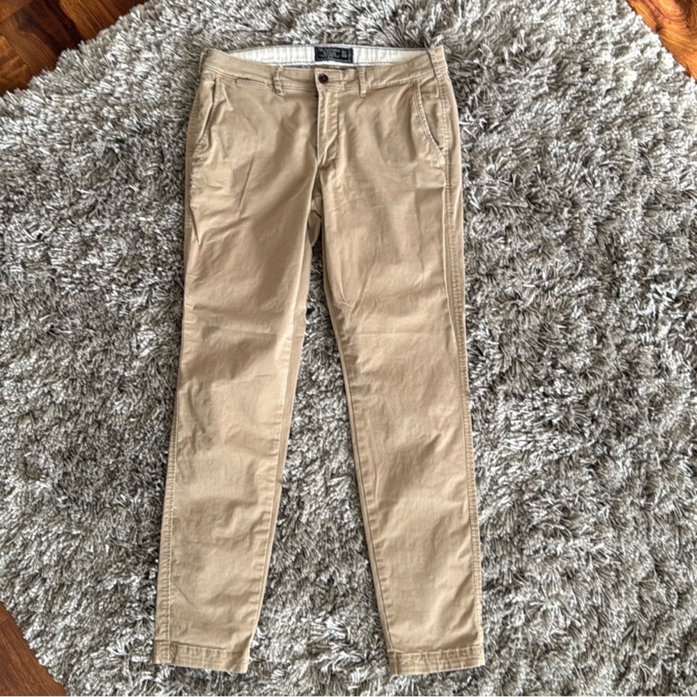 Abercrombie & Fitch Tan Chinos Classic Straight Leg